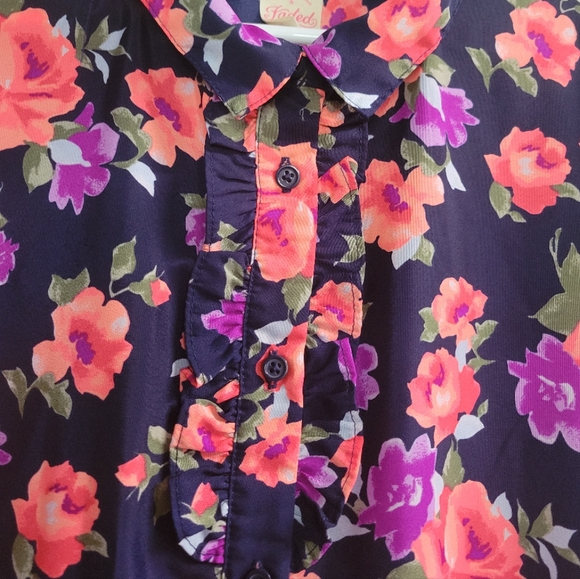 Faded Glory Hi-Low Shirt Dress - Picture 4 of 10